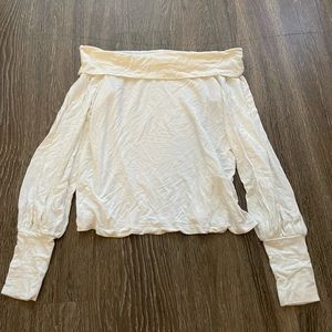 Abercrombie off-the-shoulder white top